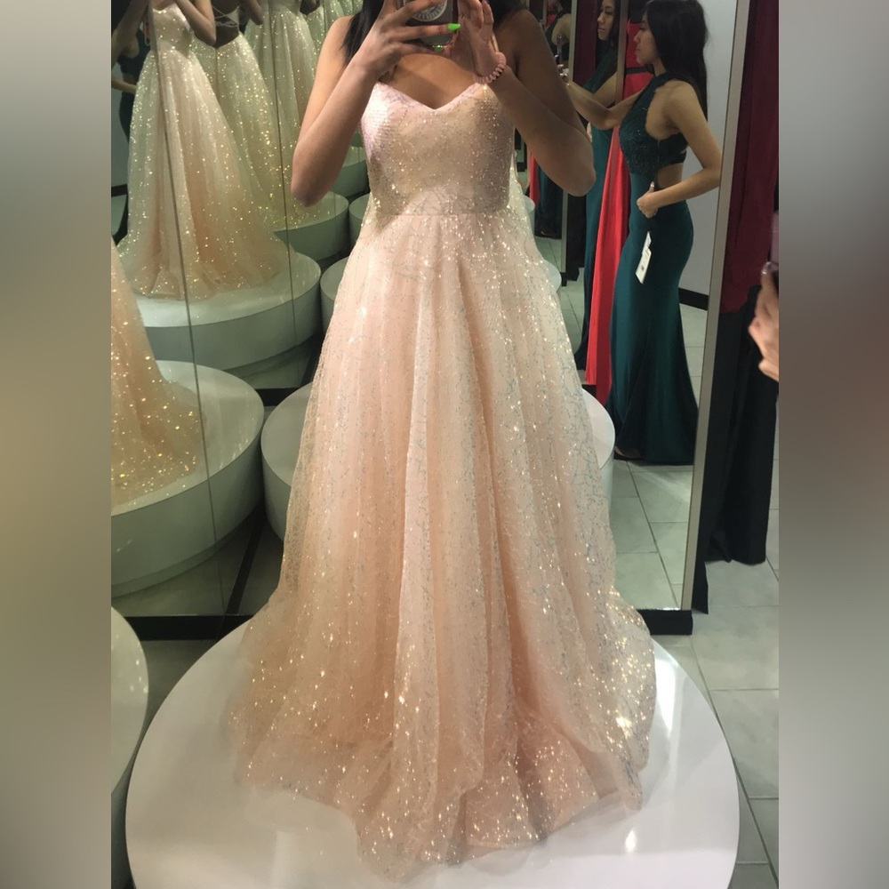 sparkly pink graduation dress - Picture 2 of 3